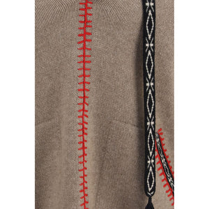 Baziszt Brauner Kaschmir-Pullover