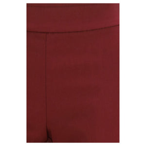 Avenue Montaigne Bordeaux Viskose Freizeithose