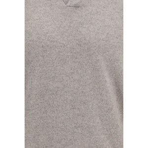 Brunello Cucinelli Grauer Kaschmir-Pullover