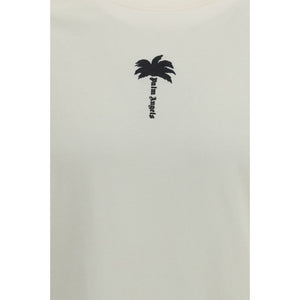 Palm Angels Beiges Baumwoll-T-Shirt