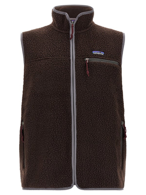 PATAGONIA Braune ärmellose Jacke aus Polyester