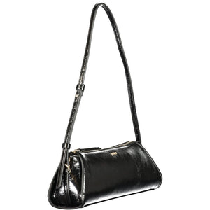 Guess Jeans Schwarze Damen-Handtasche aus Polyurethan