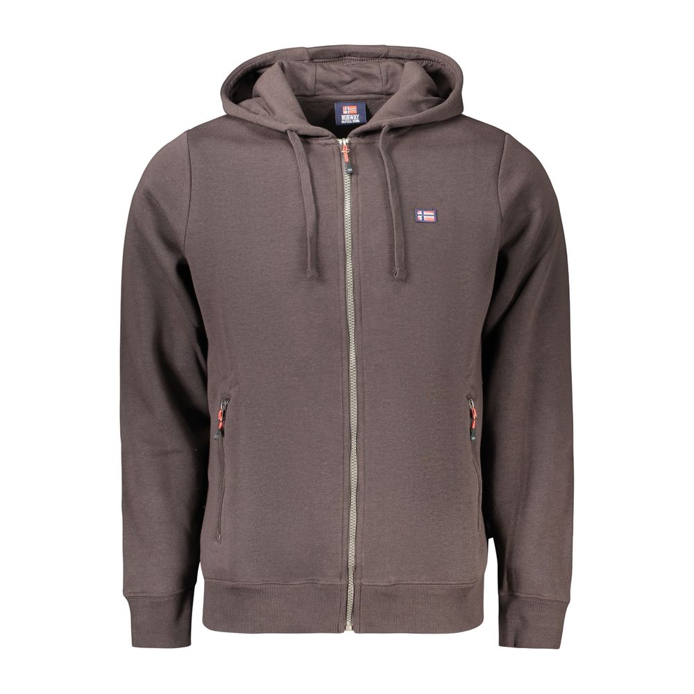 Norway 1963 Braunes Baumwoll-Sweatshirt für Herren