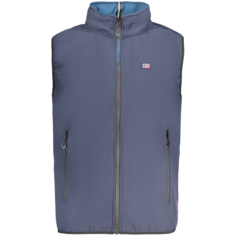 Norway 1963 Blaue Herrenweste aus Polyester