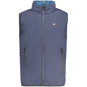 Norway 1963 Blaue Herrenweste aus Polyester