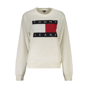 Tommy Hilfiger Weißes Baumwoll-Sweatshirt für Damen