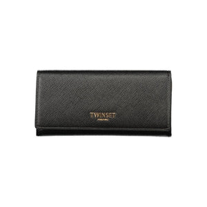 Twinset Schwarzes Portemonnaie aus Polyethylen