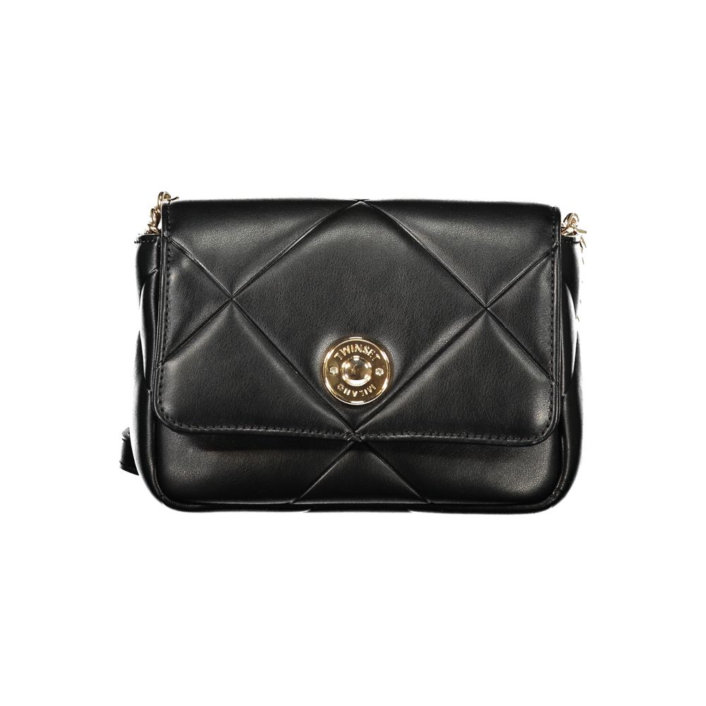 Twinset Schwarze Handtasche aus Polyethylen