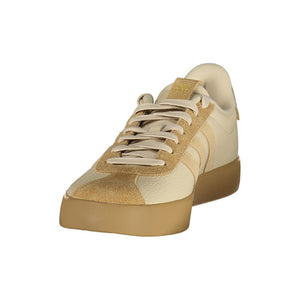 Adidas Beige Calf Leather Bos Taurus Athletic Sneakers