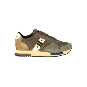 Blauer Braune Sportschuhe aus Polyester