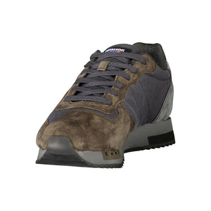 Blauer Graue Sportschuhe aus Polyester