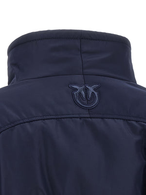 PINKO Blauer Bomber aus Polyamid