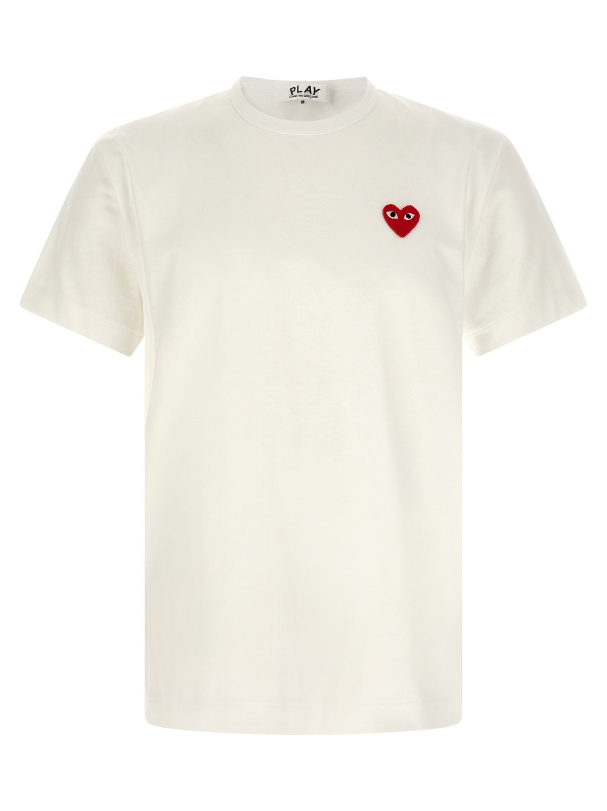 Comme Des Garçons Play Weißes Baumwoll-T-Shirt