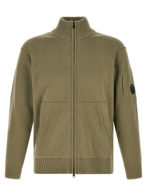 C.P. Company Zweifarbige Wollstrickjacke