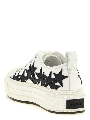 Amiri Weiße Low-Top-Sneaker aus Baumwolle