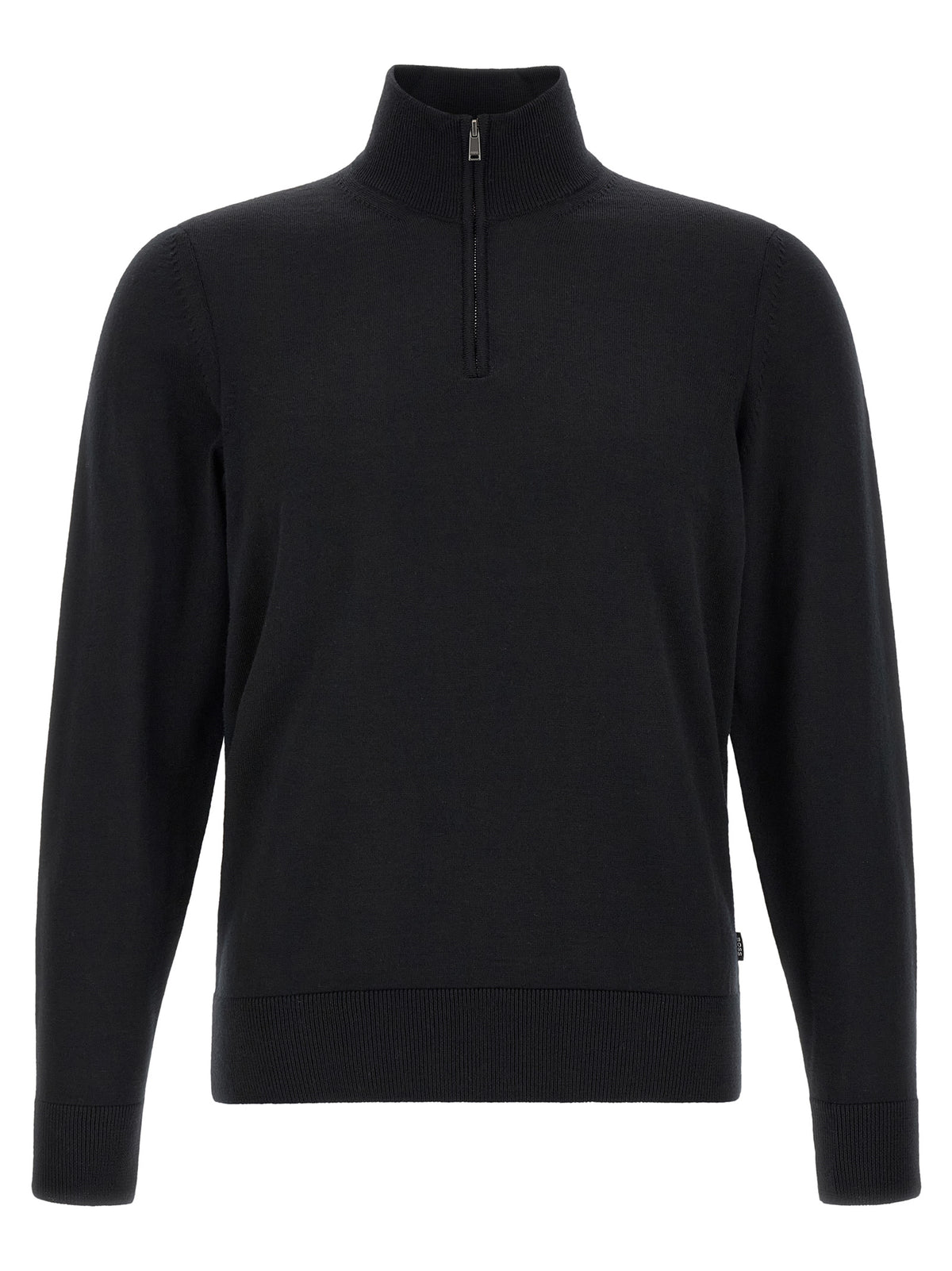 Hugo Boss Schwarzer Cardigan aus Schurwolle