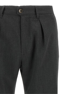 Incotex Graue Polyester-Anzughose