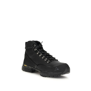 ROA Schwarze Gummistiefel mit Schnürung