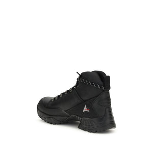 ROA Schwarze Gummistiefel mit Schnürung