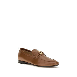 Valentino Garavani Braune Lammleder Ovis Aries Slipper-Loafer