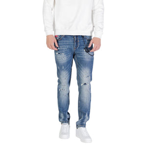 Icon Blaue Baumwoll-Skinny-Jeans