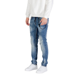 Icon Blaue Baumwoll-Skinny-Jeans