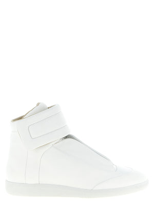 Maison Margiela Weiße Kalbsleder High-Top-Sneaker