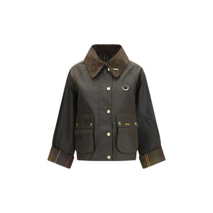 Barbour Baumwolljacke in Zweifarbenoptik