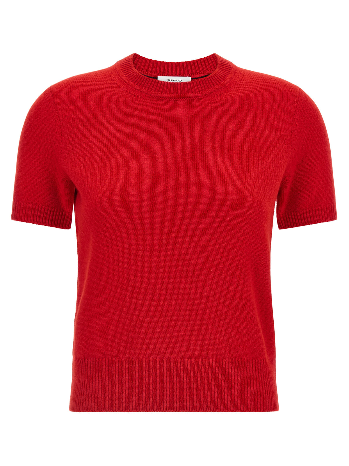 Ferragamo Roter Kaschmirpullover