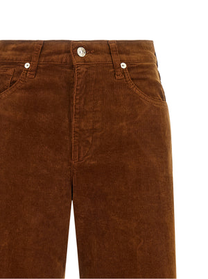 7 For All Mankind Braune Baumwollhose für die Freizeit