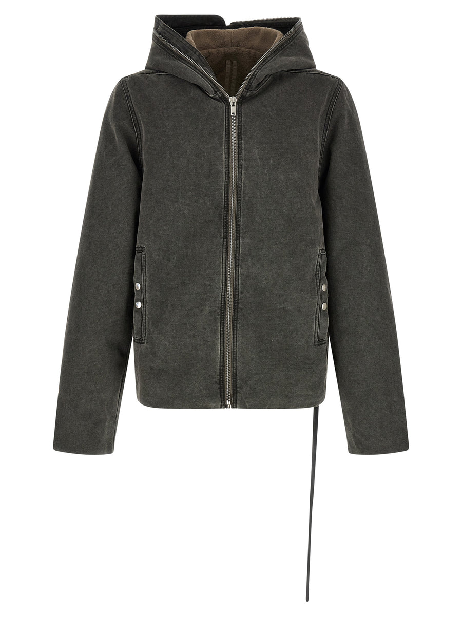 DRKSHDW Graue Baumwolljacke in voller Länge
