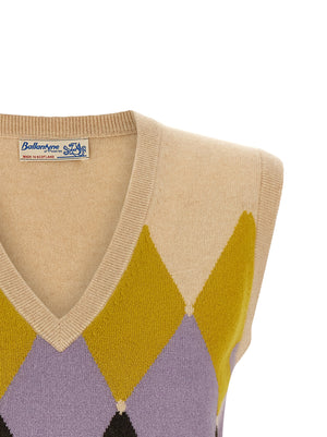 Ballantyne Beige Kaschmir-Weste