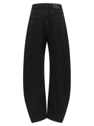 ROTATE BIRGER CHRISTENSEN Schwarze Bio-Baumwoll-Jeans Denim