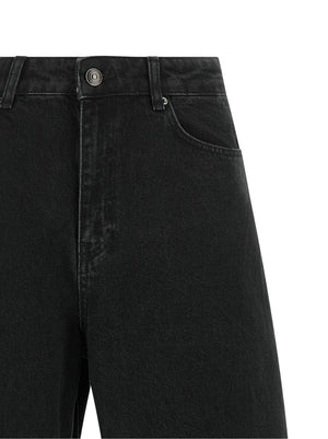 ROTATE BIRGER CHRISTENSEN Schwarze Bio-Baumwoll-Jeans Denim