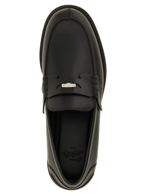 Christian Louboutin Schwarze Loafer aus Kalbsleder zum Hineinschlüpfen