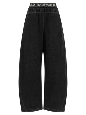 Alexander Wang Schwarze Baumwolljeans im Relaxed Fit