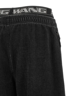 Alexander Wang Schwarze Baumwolljeans im Relaxed Fit