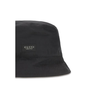 Gucci Schwarzer Baumwoll-Bucket Hat