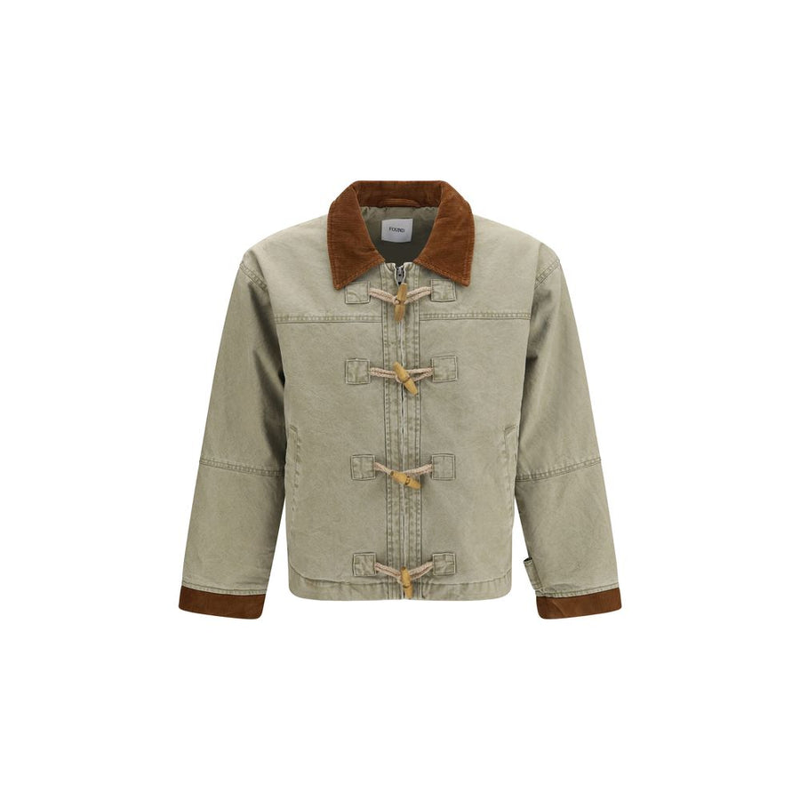 FOUND Baumwolljacke in Zweifarbenoptik