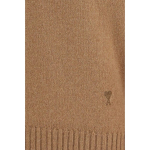 Ami Paris Brauner Kaschmir-Pullover