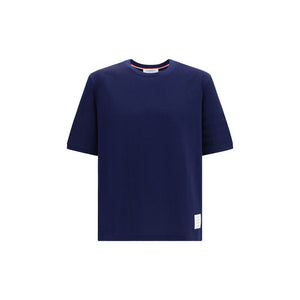 Thom Browne Blaues Baumwoll-T-Shirt