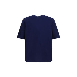 Thom Browne Blaues Baumwoll-T-Shirt