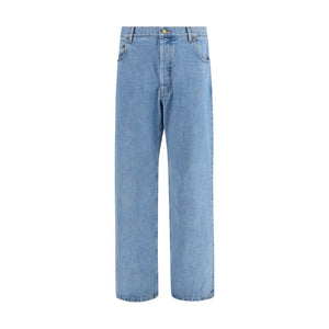 Thom Browne Blaue Baumwolljeans im Relaxed Fit