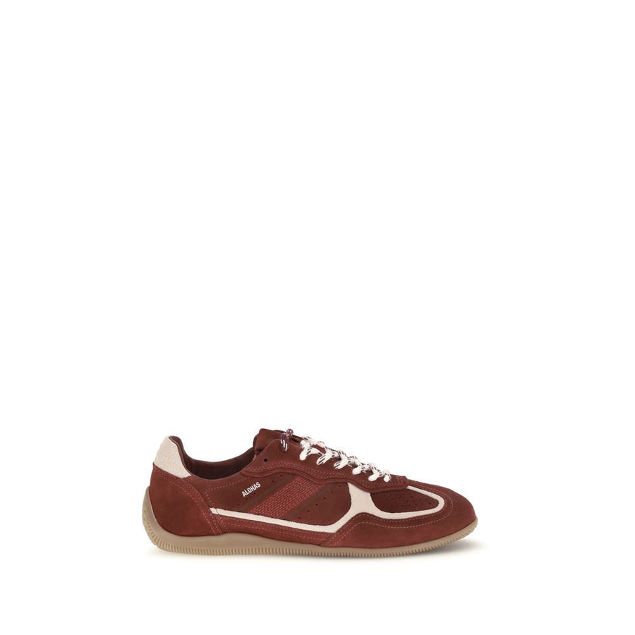Alohas Sneakers aus bordeauxrotem Wildleder