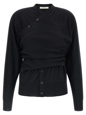 Lemaire Schwarzer Wollcardigan