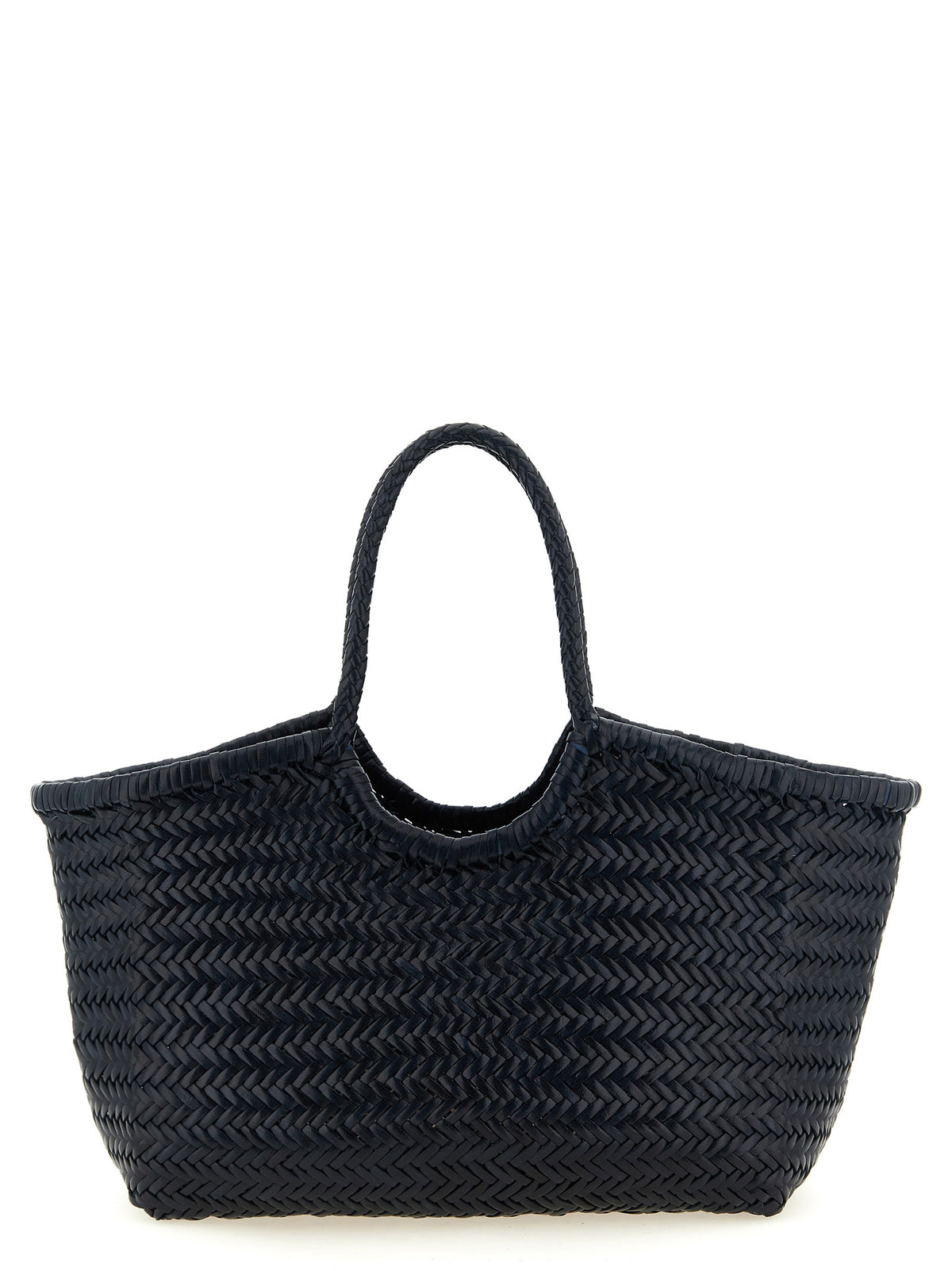 Dragon Diffusion Schultertasche aus blauem Rindsleder