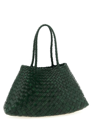 Dragon Diffusion Zweifarbige Schultertasche aus Kalbsleder