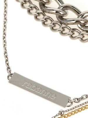 Paco Rabanne Halskette aus Silbermessing