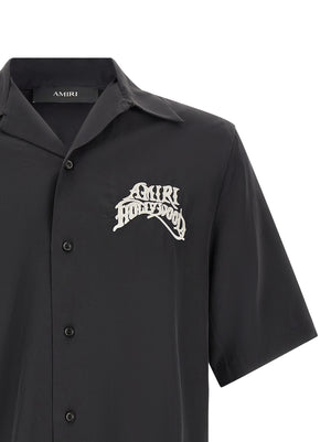 Amiri Schwarze Modal-Bluse
