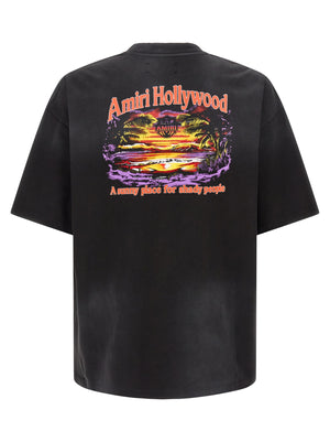 Amiri Schwarzes Baumwoll-T-Shirt